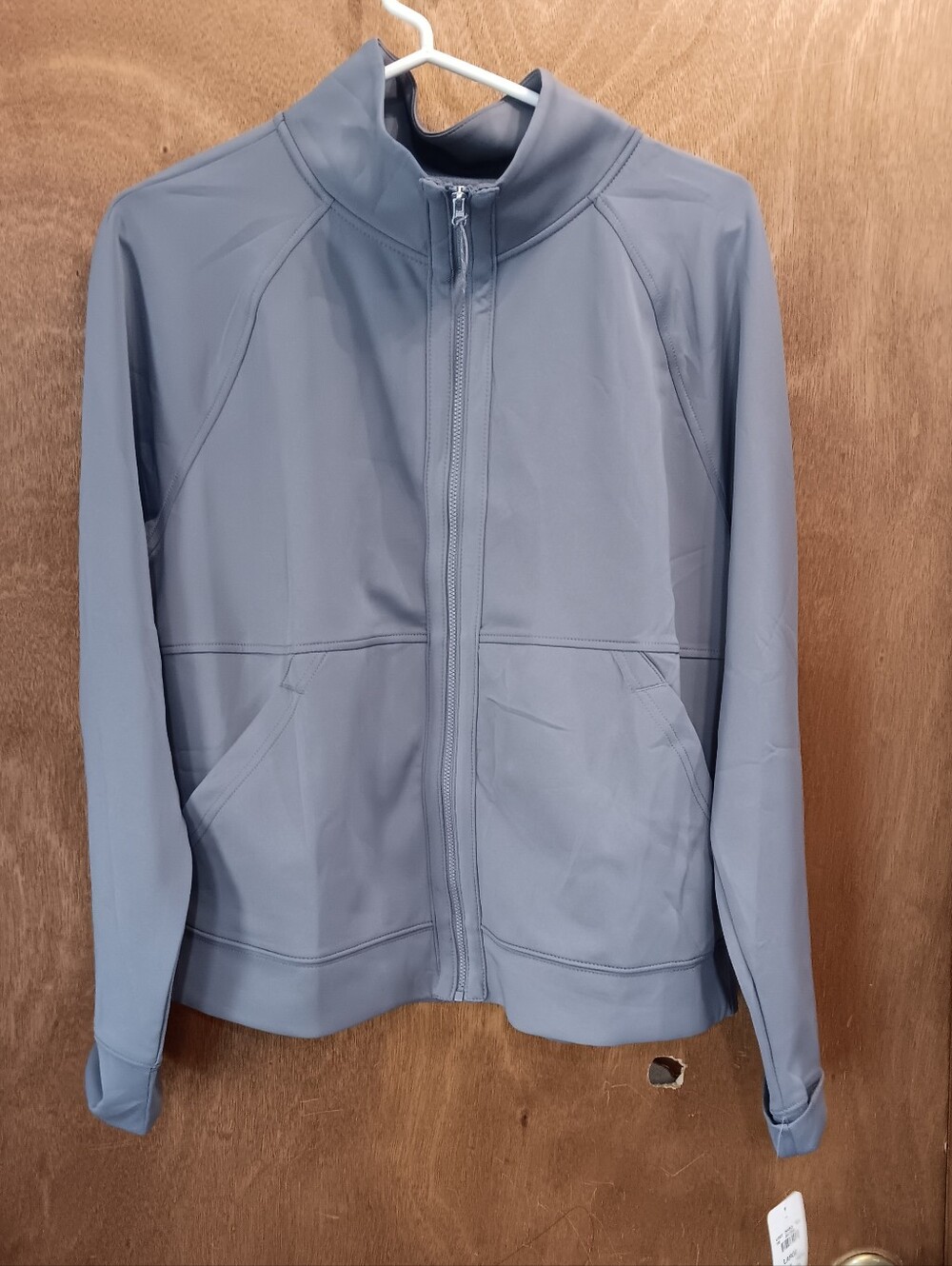Apana Light Slate Blue /greyish Zip-Up Jacket